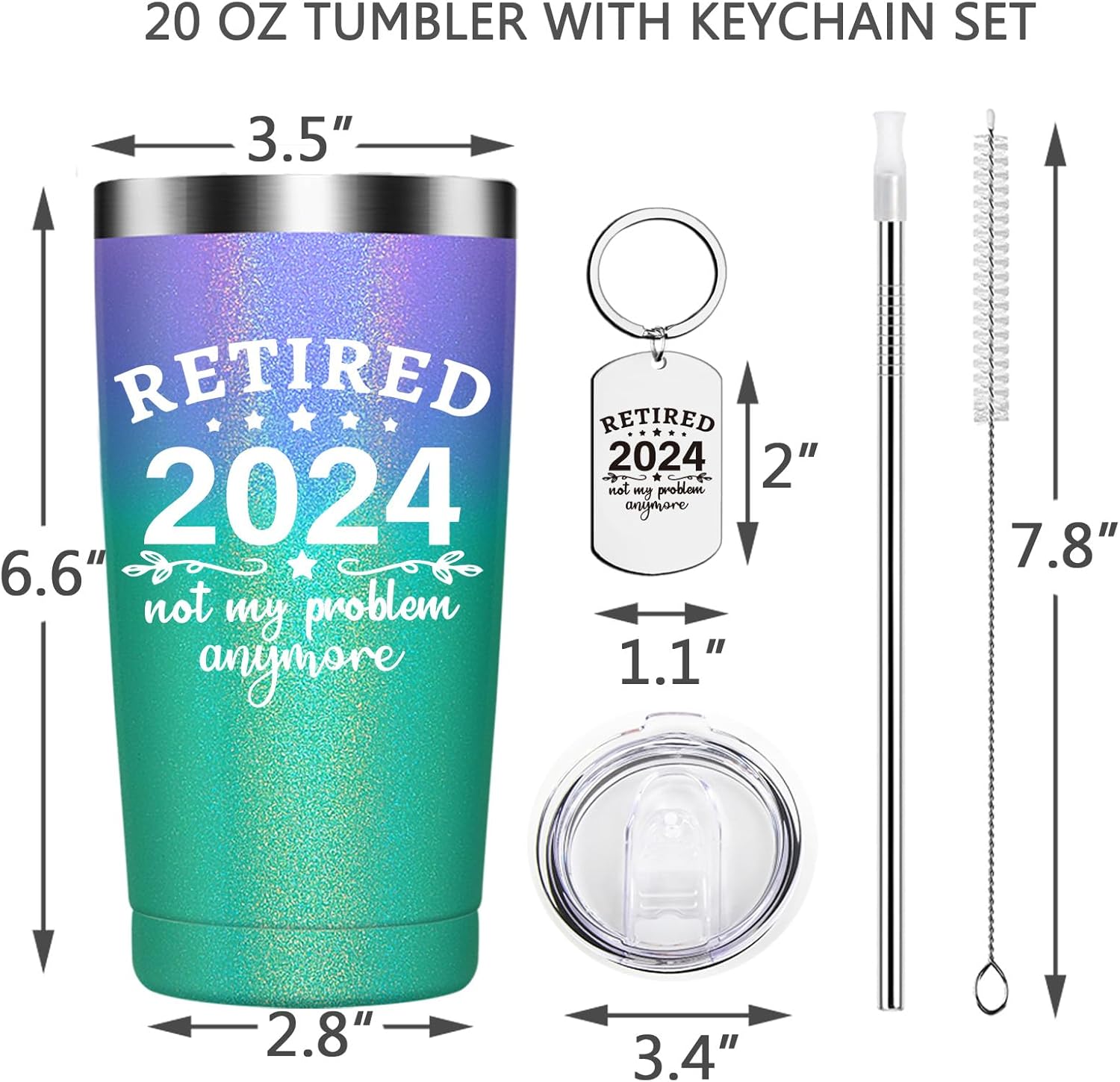 Regalos de jubilación para mujeres, vaso de café, regalos de jubilación 2024 para compañeros de trabajo, mujeres, mamá, madre, empleada, regalos de