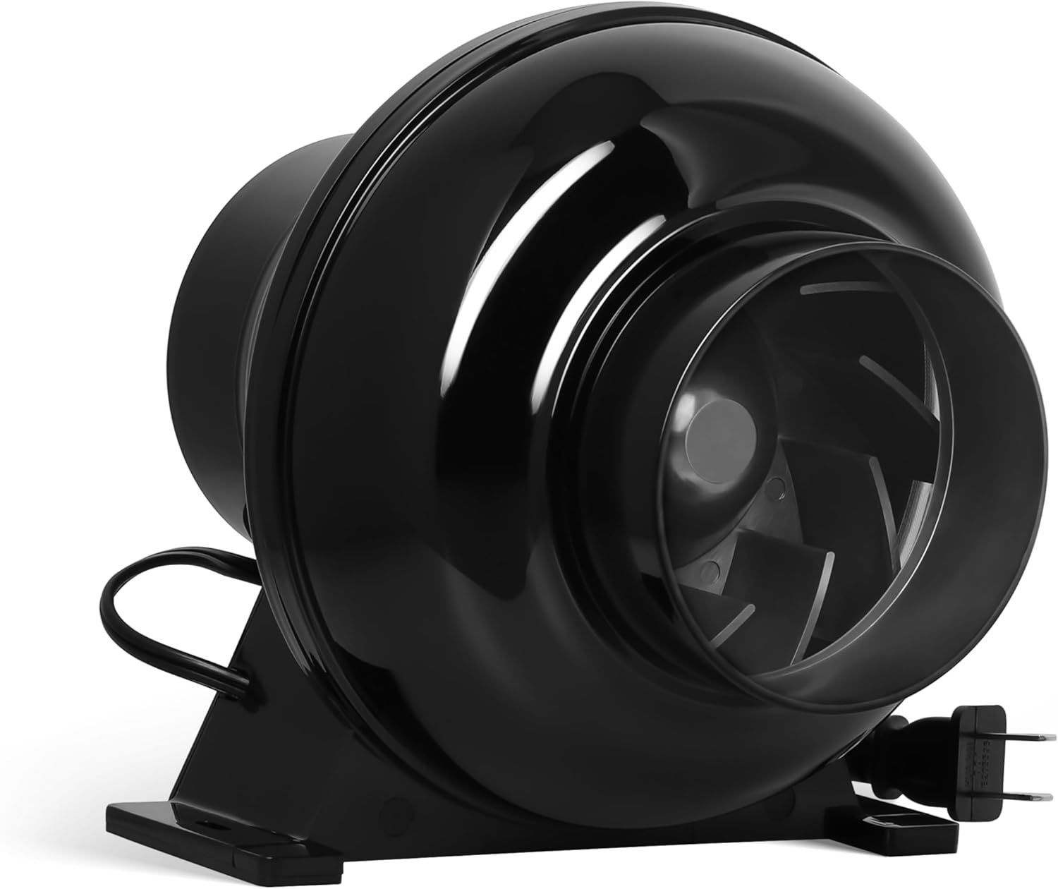 HealSmart Conducto en línea de escape de 4 pulgadas, 195 CFM, ventilador silencioso para tienda de cultivo en interiores, ventilación hidropónica,