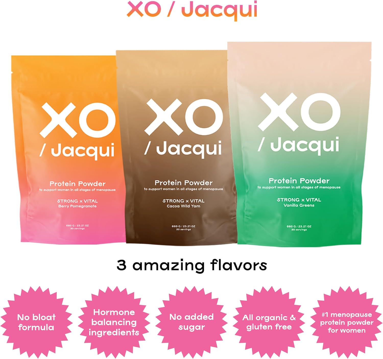 Proteína orgánica y vegana en polvo para mujeres, paquete variado  Deliciosa proteína en polvo hecha de seis ingredientes respaldados por la ciencia