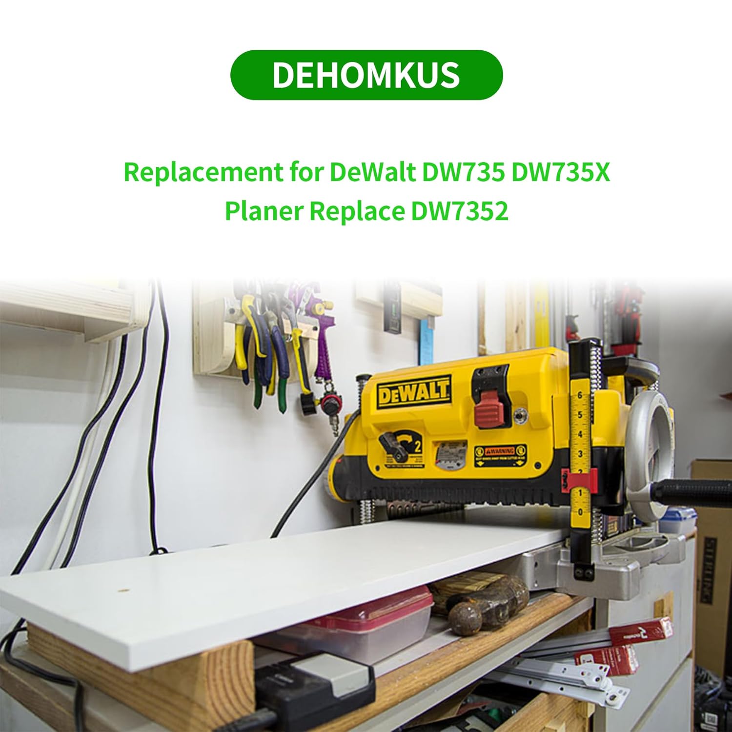 DW735 – Juego de 3 cuchillas de repuesto para DeWalt DW7352 DW735X, acero laminado M2 para herramientas de 13 pulgadas