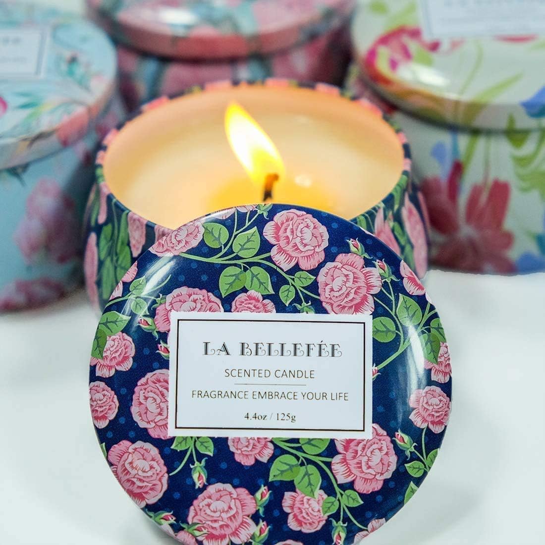 LA BELLEFÉE – Vela perfumada de cera de soja para Navidad.