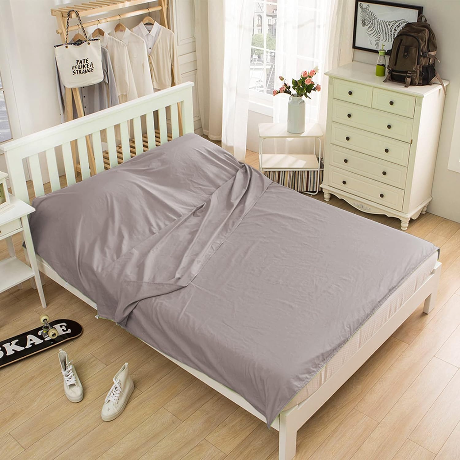 YAOGEG Forro para saco de dormir, sábanas ligeras para acampar, accesorios de viaje, camas de viaje para adultos, cómodos forros para dormir, saco