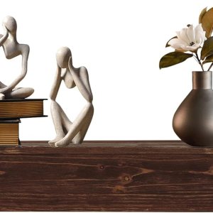 Repisa de chimenea de madera rústica de 60 pulgadas, repisas montadas en la pared para sobre chimenea, estante flotante para decoración del hogar, Repisa de chimenea de madera rústica de 60 pulgadas, repisas montadas en la pared para sobre chimenea, estante flotante para decoración del hogar,