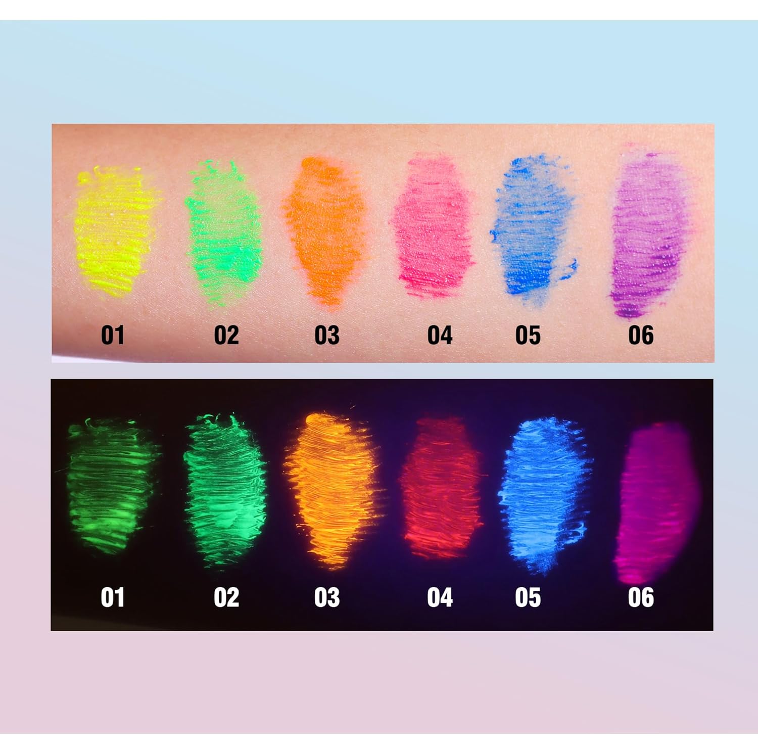 6 máscaras fluorescentes coloridas, voluminizadoras y alargadoras para pestañas, impermeables, de larga duración, encantadoras, sin crueldad,