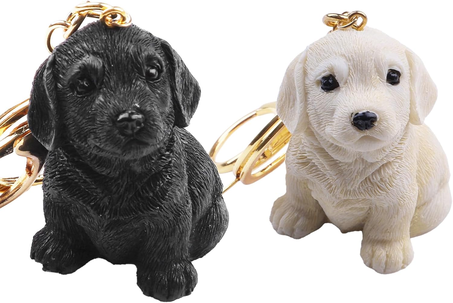 Kingzhuo 2 llaveros de mochila con gancho adorable para cachorros, para niños, niñas, perros, cachorros, regalos de fiesta para perros