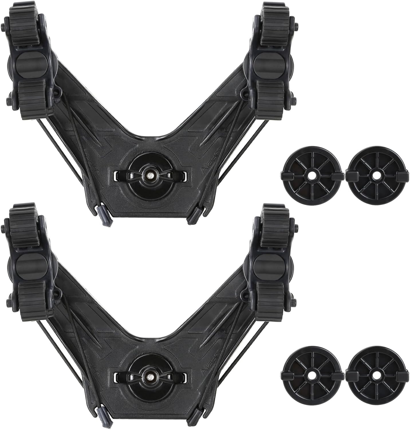 Kayak Paddle Holder, Kayak Accessories for Fishing, Dual Head Kayak Track Mount Accessories, Offset Paddle Holder for Kayaking, Kayak Rail