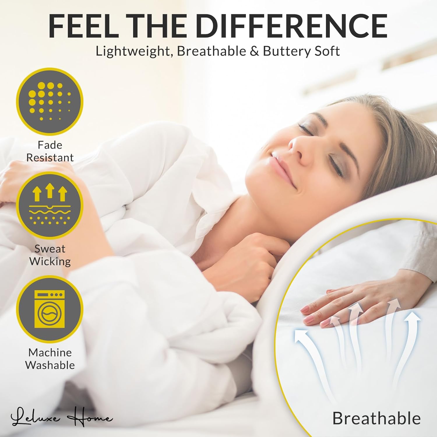 Juego de 4 sábanas tamaño Queen 100% microfibra extra suaves y sin arrugas, juego de 4 sábanas para cama tamaño Queen con bolsillos profundos, color