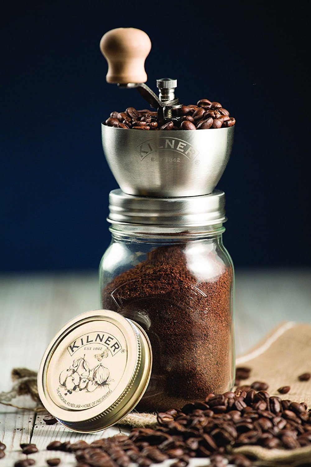Kilner Molinillo de café y tarro de conservas