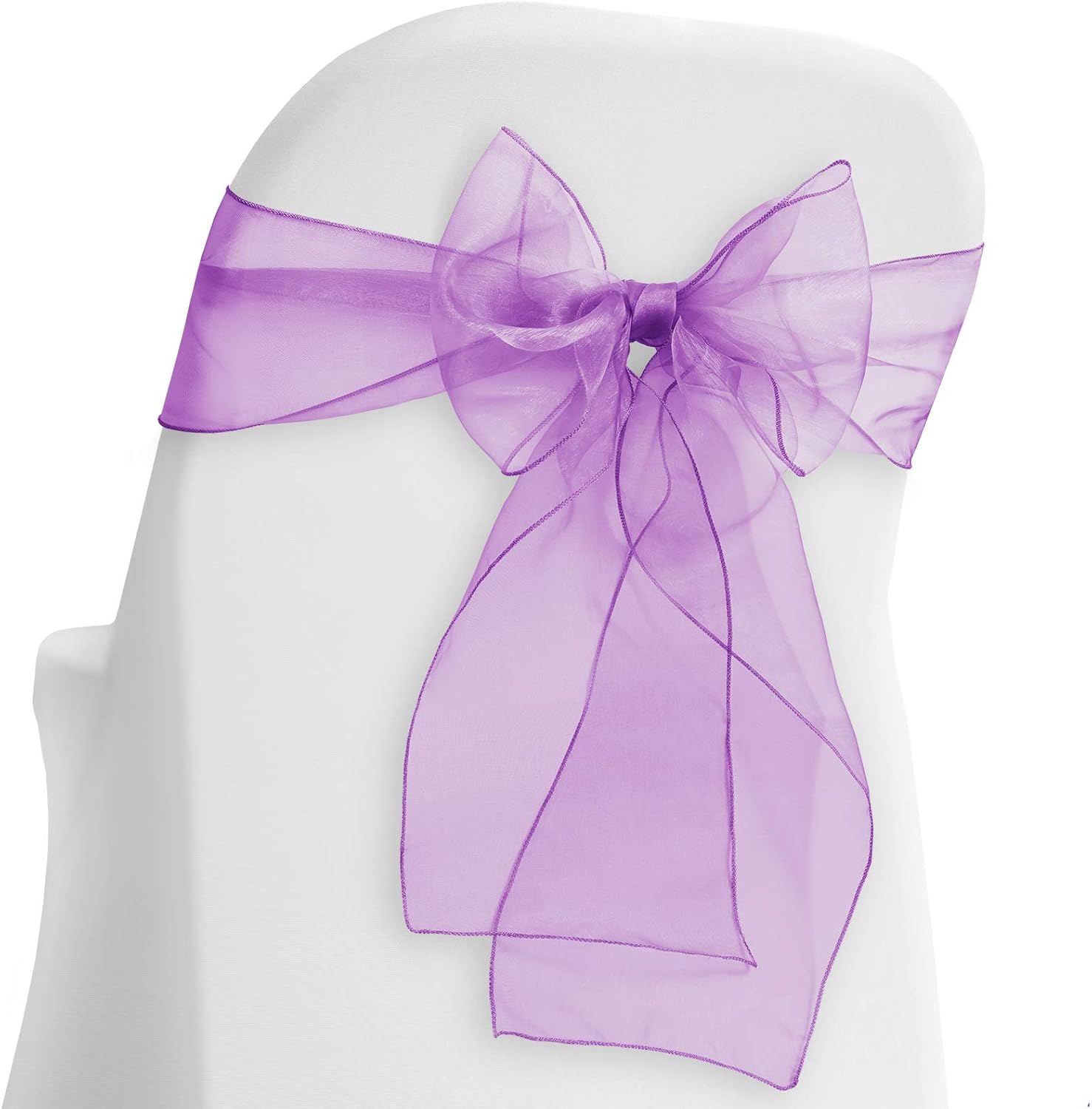 Lann’s Linens, fajas y moños de organza para sillas, para casamientos o banquetes. Múltiples colores disponibles. 10 unidades.
