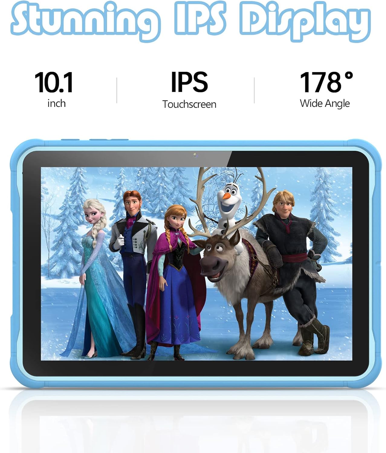 PRITOM Android 10 Go, tablet infantil de 10 pulgadas, control parental, 6000 mAh, tableta de teléfono 3G, procesador de cuatro núcleos, 2 GB de RAM,