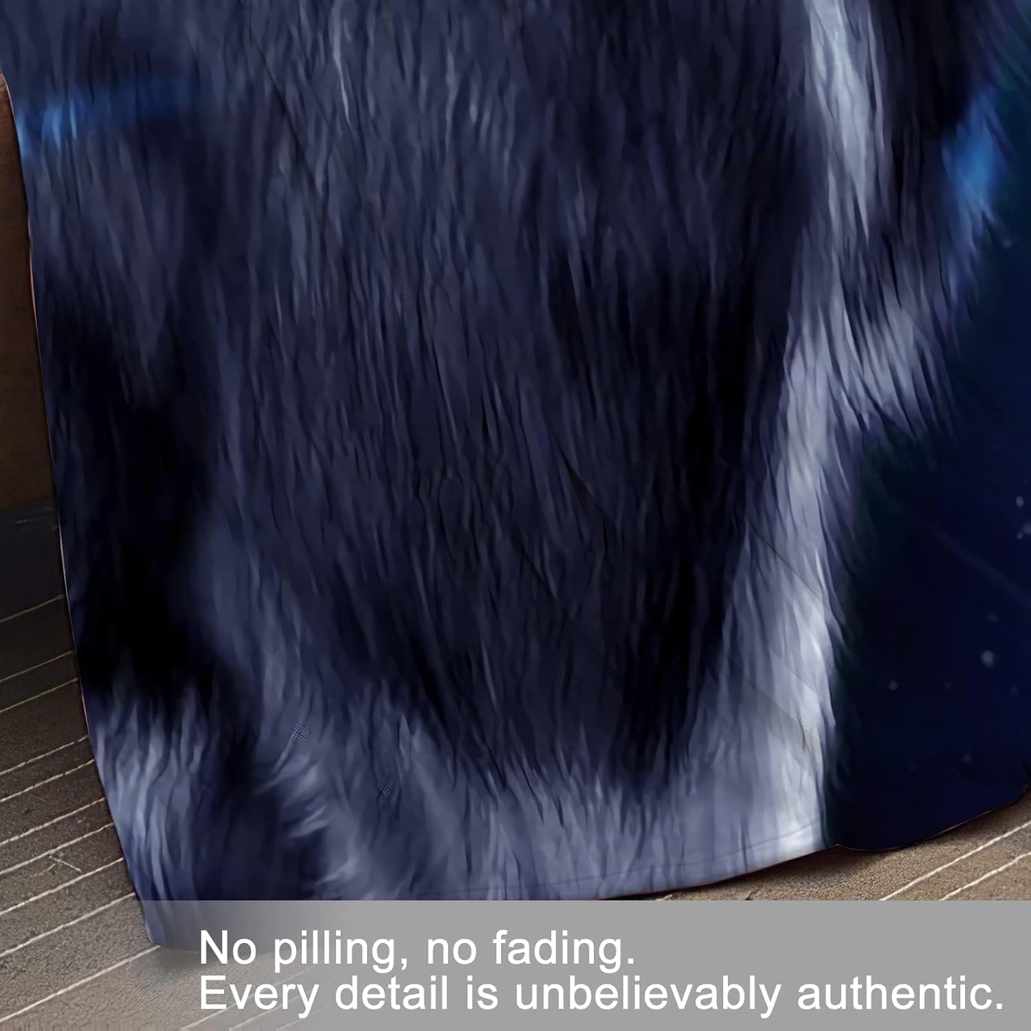 Manta de forro polar de 80 x 60 pulgadas, suave, acogedora y cálida, manta de franela de felpa azul contra rojo, diseño de lobo rayo, para sofá,