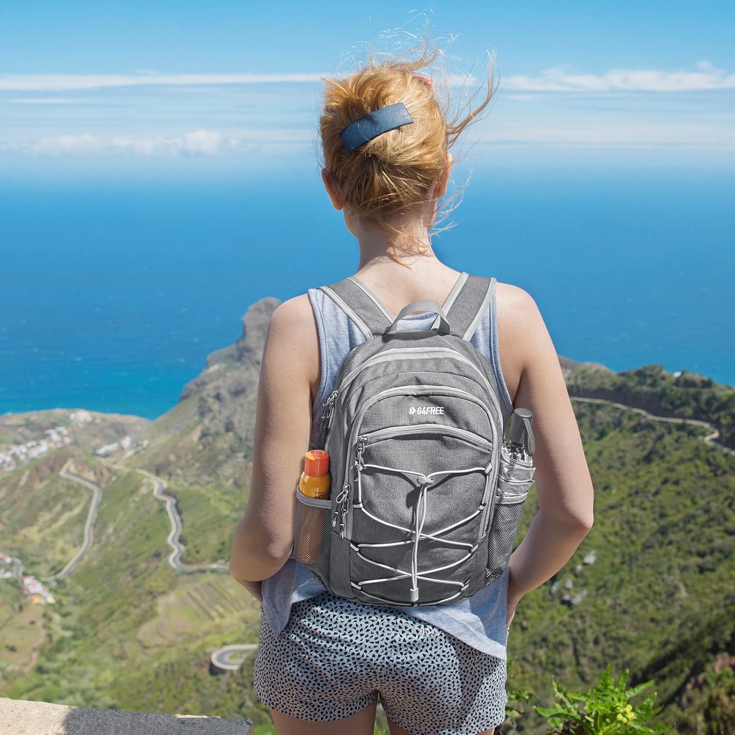 G4Free Mini mochila de senderismo de 12L, mochila de senderismo pequeña mochila compacta al aire libre al aire libre para viajes ciclismo