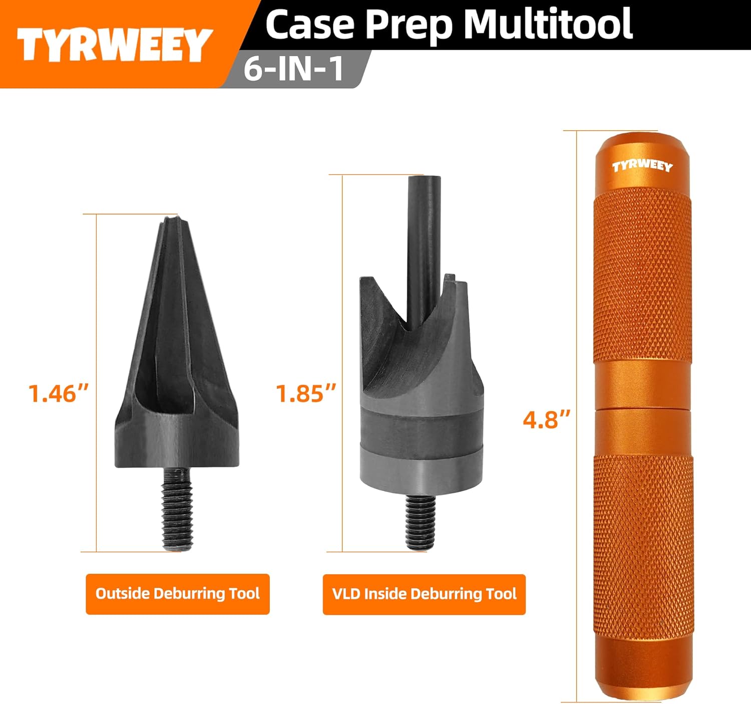 Case Prep Multiherramienta, herramientas de desbarbado de chaflán para recargar, escariadores de bolsillo y limpiadores para quitar engarces