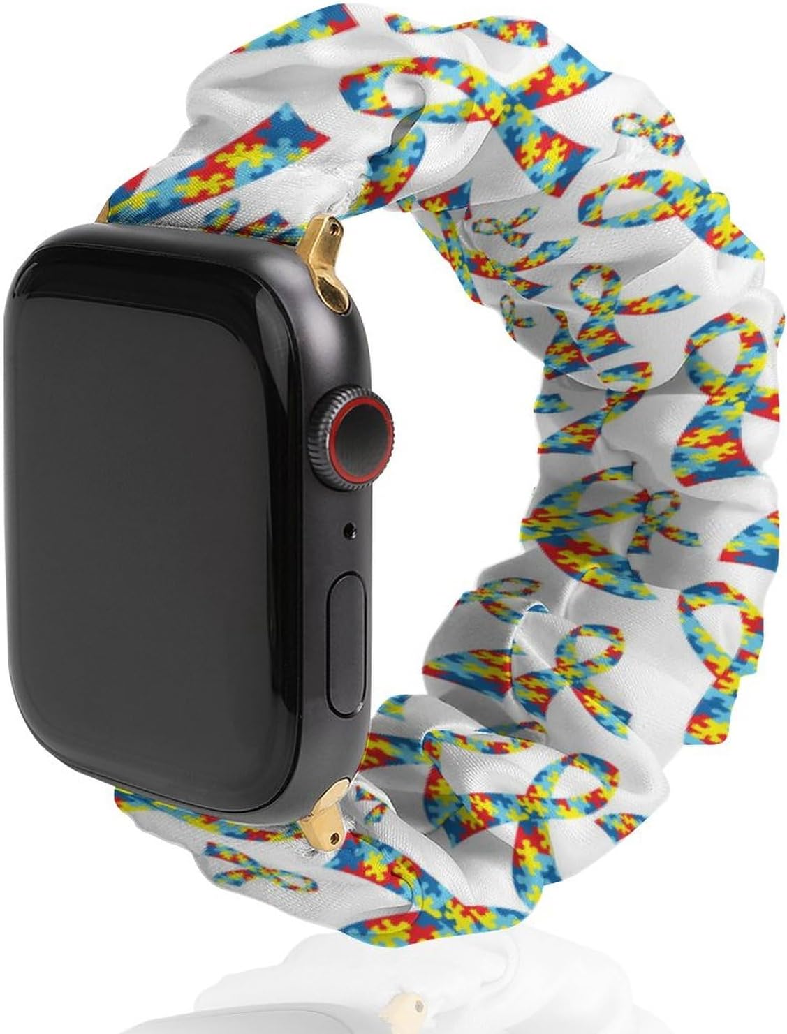 Compatible con Apple Watch Band Scrunchie de 1.496 pulgadas, 1.575 pulgadas, 1.654 pulgadas, 1.732 pulgadas, bandas elásticas para concienciación