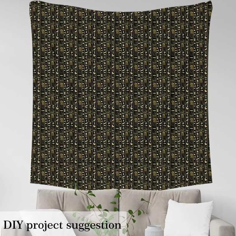 Feelyou The Yard, tela de tapicería con patrón del antiguo Egipto para sillas, tela decorativa exótica tribal egipcia para tapicería y proyectos de