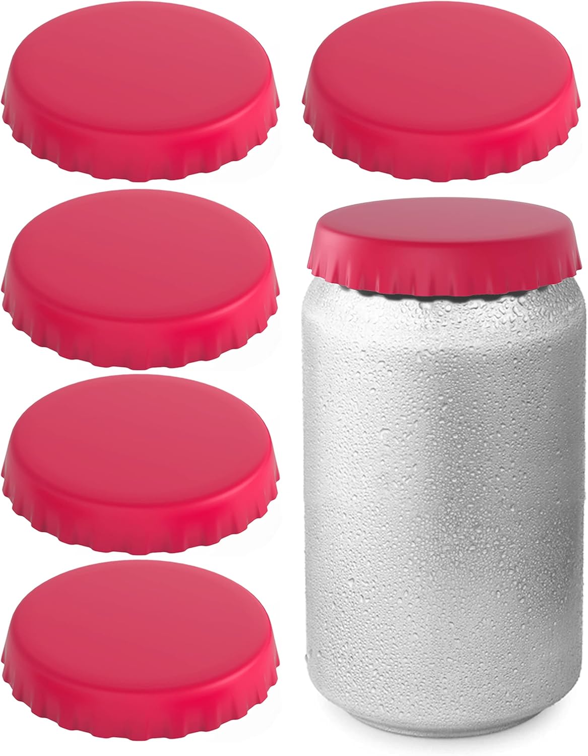 Tapas de silicona para latas de soda, tapas de latas, tapas de latas, protector de latas, tapón de latas, se adapta a latas de refresco estándar