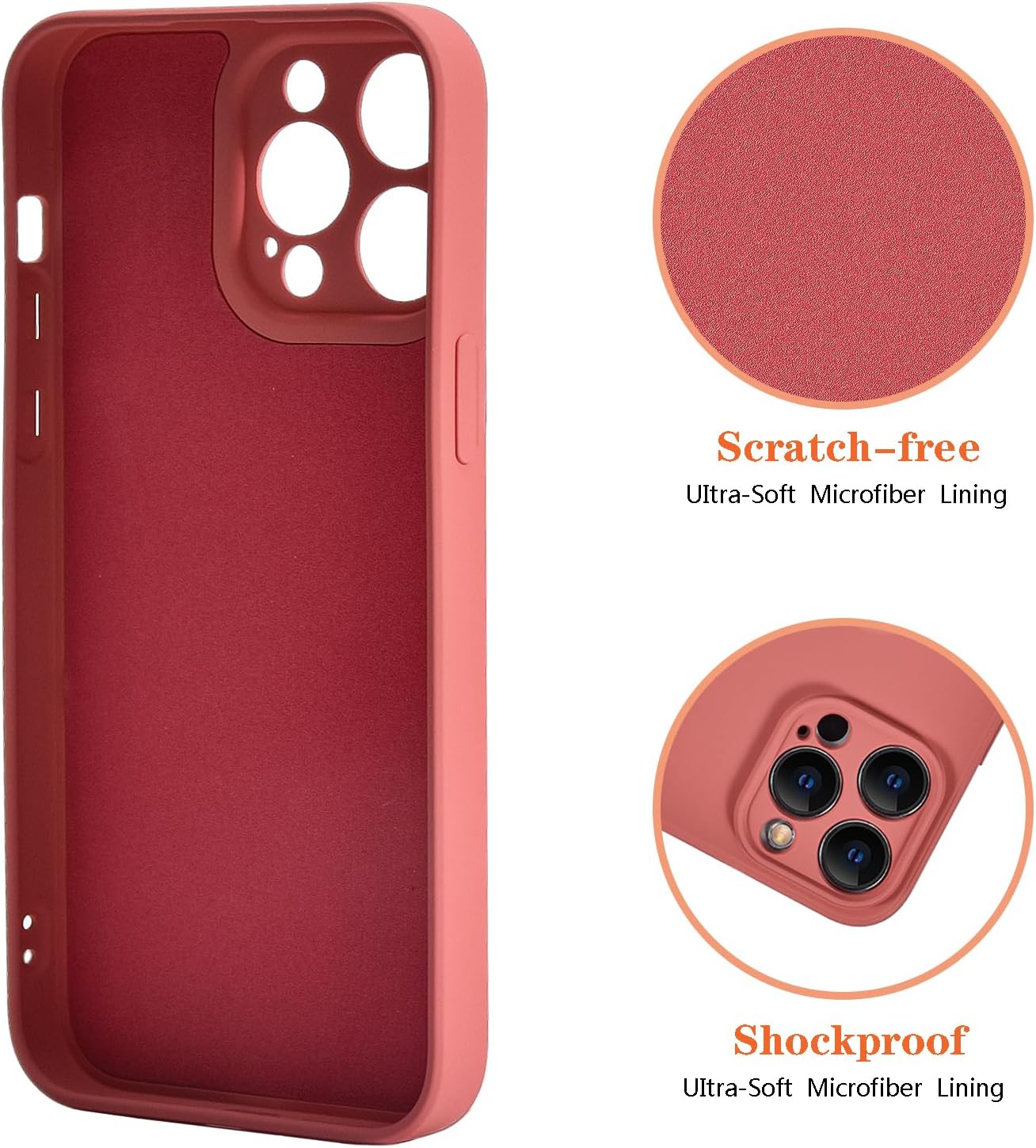 Uioeua – Funda compatible con iPhone 12 Pro Max con soporte de anillo magnético para automóvil, funda suave de microfibra de silicona líquida de