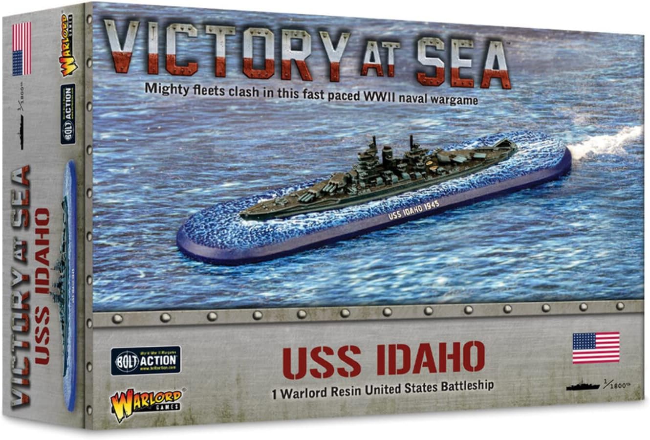WarLord Victory at Sea USS Idaho US Navy for Victory at Sea WWII Kit de plástico de acorazado de la Segunda Guerra Mundial 742412052, grande