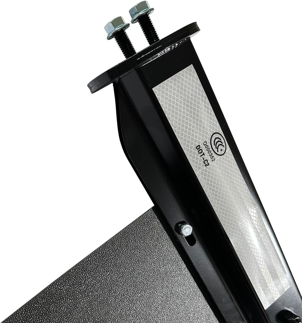 BST BSSP Par de aletas de barro rectas universales resistentes para semirremolques de tractores de 1-18 pulgadas 1.125 pulgadas, patrón de pernos,