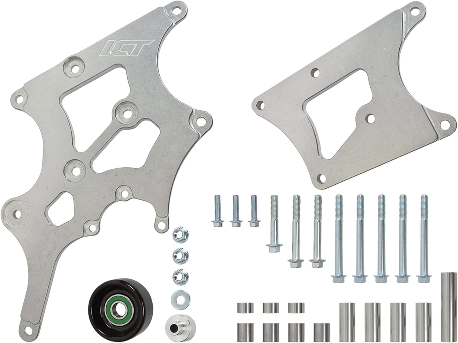 ICT Billet LS Swap Alternador y Kit de soporte de dirección asistida compatible con Camaro BMW 330i E46 LS1 LS3 LSX 4.8L 5.3L 6.0L 551796-2