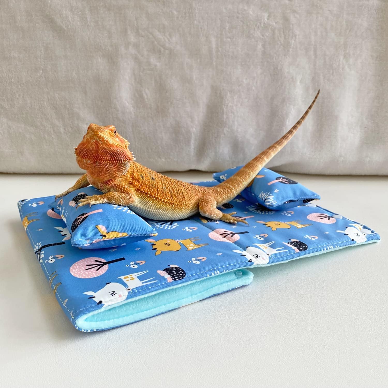 Túnel de cama de dragón barbudo multifunción hecho a mano, suave y pequeño, para reptiles de animales pequeños, cueva para lagarto, leopardo, gecko,