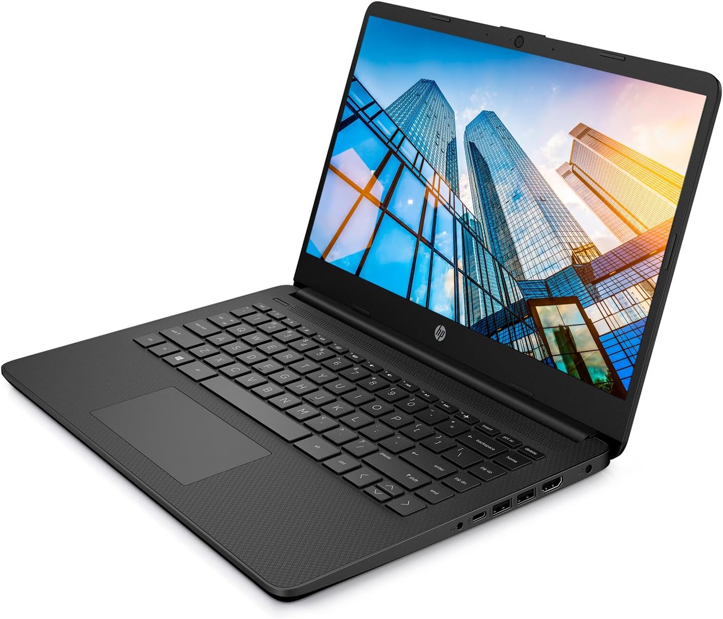 HP Essential Laptop, pantalla táctil HD de 14″, AMD Ryzen 3 5300U, 16 GB de RAM, SSD de 2 TB, cámara web, HDMI, Wi-Fi 5, Windows 11 Home, negro
