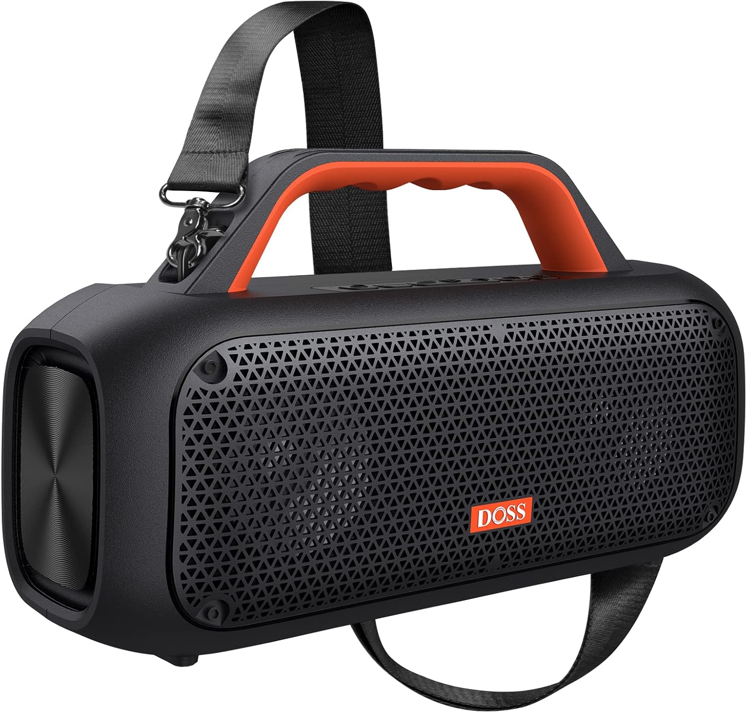 DOSS Extreme Boom – Altavoz para exteriores con IPX6 impermeable, sonido potente de 60 W, graves profundos, tiempo de reproducción de 30 horas,