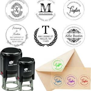 Sello personalizado con autoentintado de dirección de retorno, sello personalizado con logotipo de texto Sello de logotipo de negocios Sello de Sello personalizado con autoentintado de dirección de retorno, sello personalizado con logotipo de texto Sello de logotipo de negocios Sello de