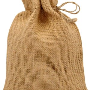 COTTON CRAFT Bolsas de regalo de yute con cordón, paquete de 24 unidades de 4 x 6 pulgadas, reutilizables, 100% arpillera de yute, versátiles, COTTON CRAFT Bolsas de regalo de yute con cordón, paquete de 24 unidades de 4 x 6 pulgadas, reutilizables, 100% arpillera de yute, versátiles,