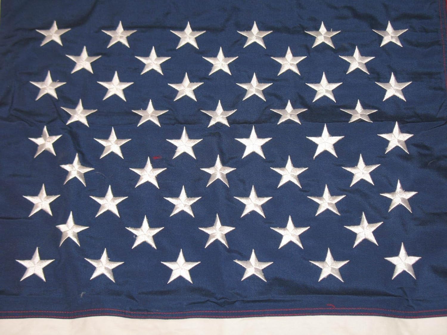 Premium 3×5 Embroidered USA US America 50 100% Cotton 3’x5′ 2 Clips
