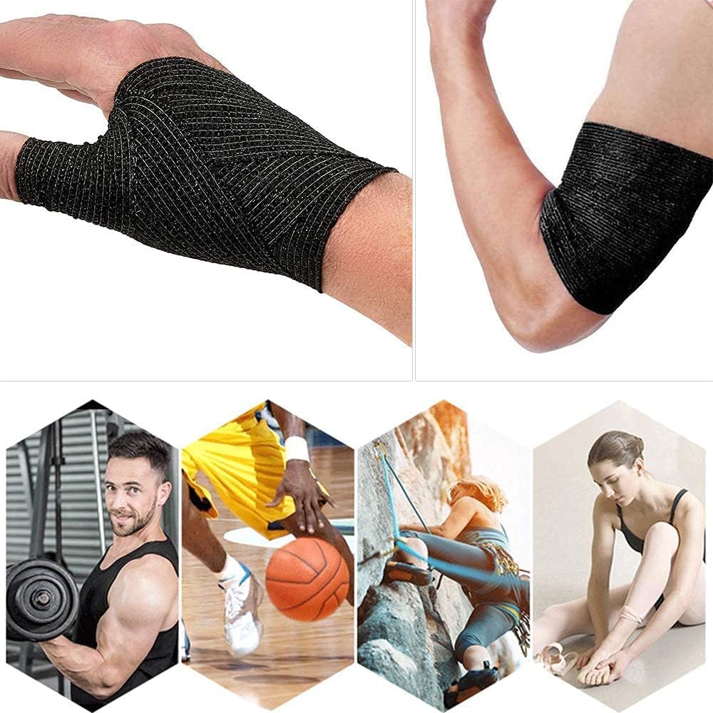 Cinta autoadhesiva de agarre para tatuajes de 2 pulgadas x 5 yardas, vendaje cohesivo para deportes y primeros auxilios, cinta elástica autoadhesiva