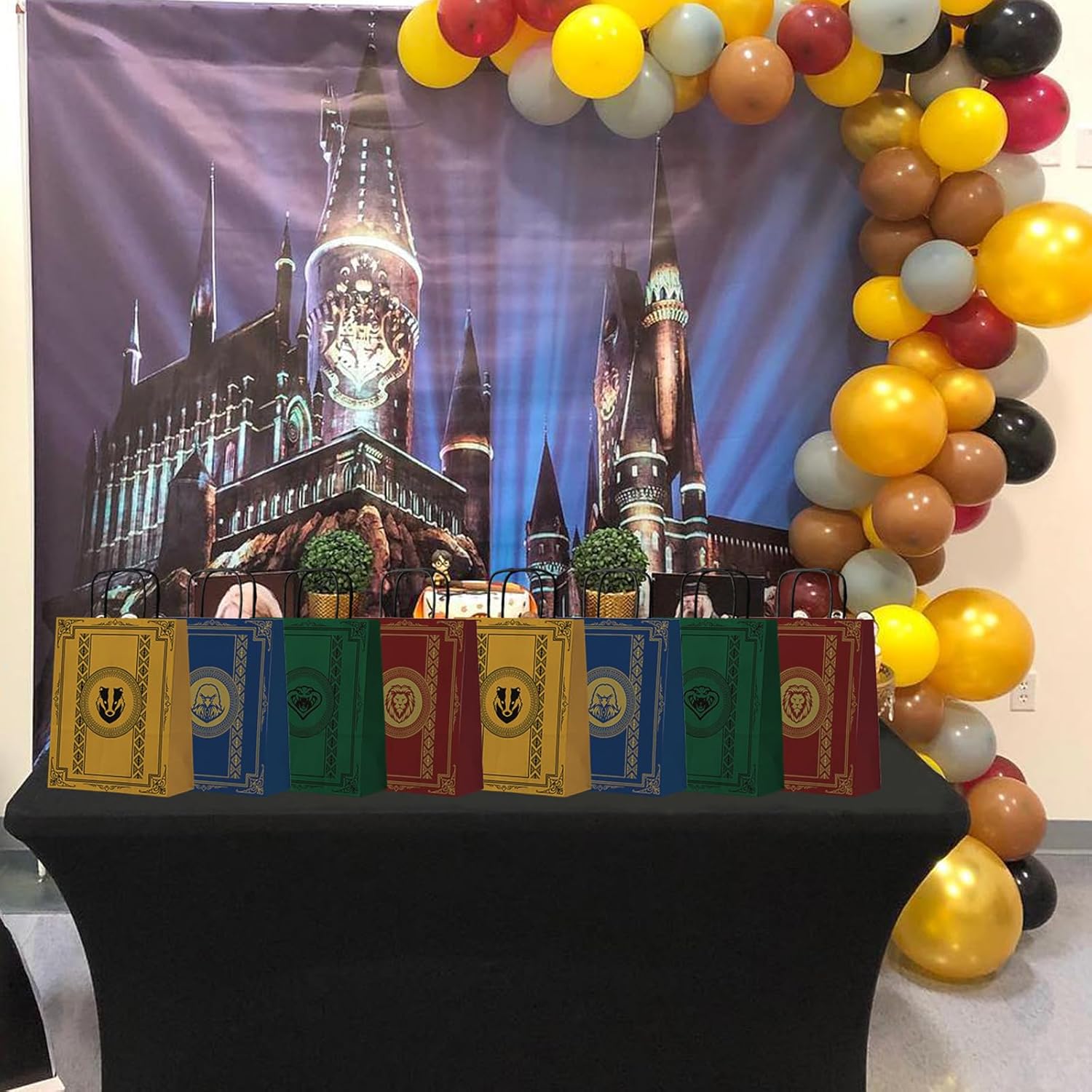 Top Hubsch Magical Wizard – Bolsas de regalo para fiestas, 24 bolsas de regalo para niños y niñas, decoración de fiesta, mago, escuela, bolsas de