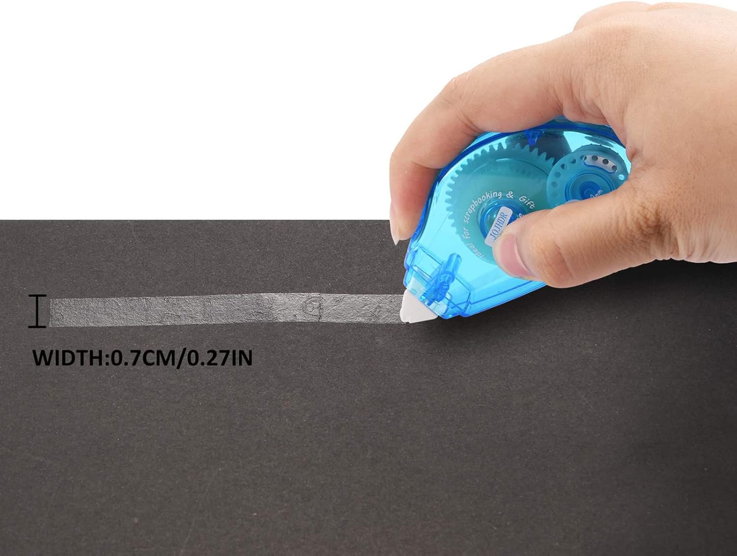 Cinta adhesiva de doble cara, rodillo adhesivo para álbumes de recortes, para manualidades, tarjetas y álbumes de recortes, 0.3 x 360 pulgadas,