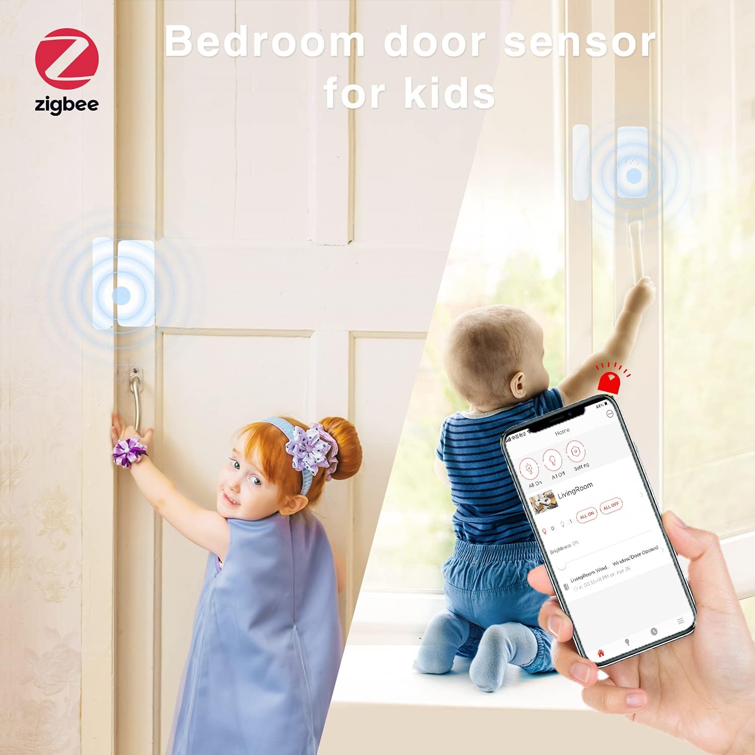 Sengled Sensor inteligente de ventana y puerta, requiere concentrador, compatible con Alexa, Google Assistant y SmartThings, Echo 4th, Echo Show 10,