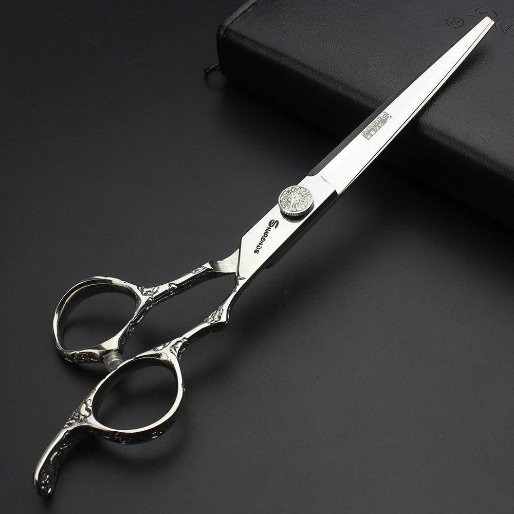 Cortadora de pelo profesional de 7 pulgadas, cortapelos de acero inoxidable resistente a la corrosión, cortadora de pelo rosa, cortapelos de salón
