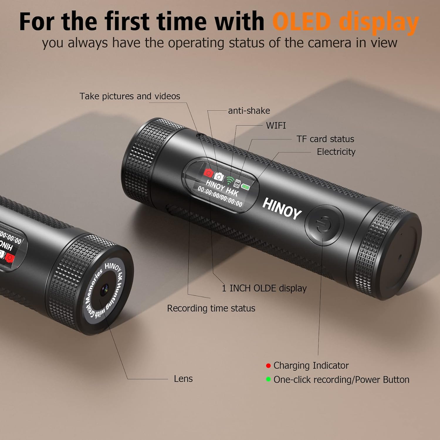 Kit profesional de cámara de acción de caza de video H4K, videocámara WiFi real 4K, grabación de 10H, cámara impermeable de 30M, 3 soportes de 64 GB