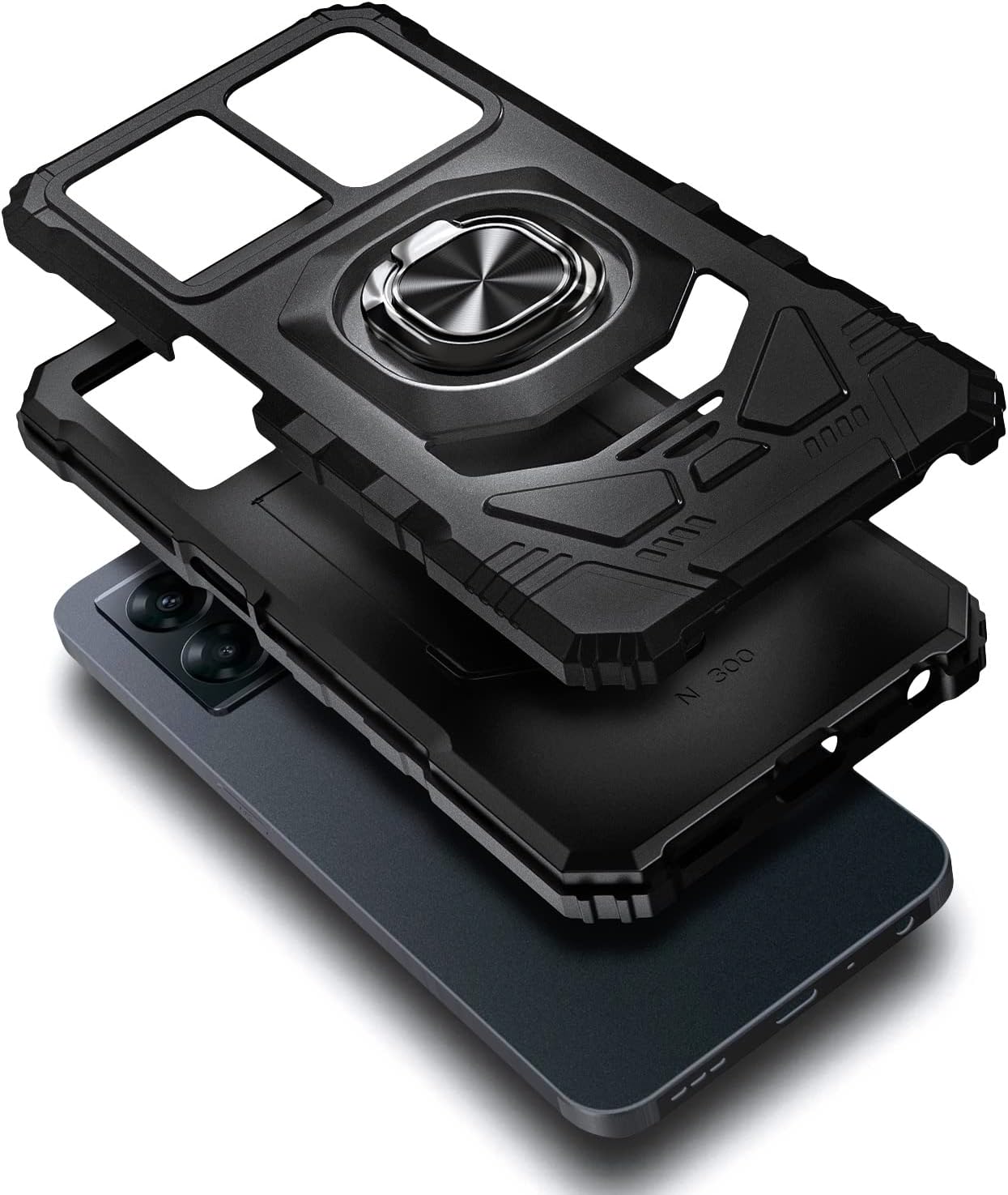 NZND Funda compatible con Boost Mobile Celero 5G Plus 2023 de 7.0 pulgadas (solo versión extra) con protector de pantalla de vidrio templado, funda