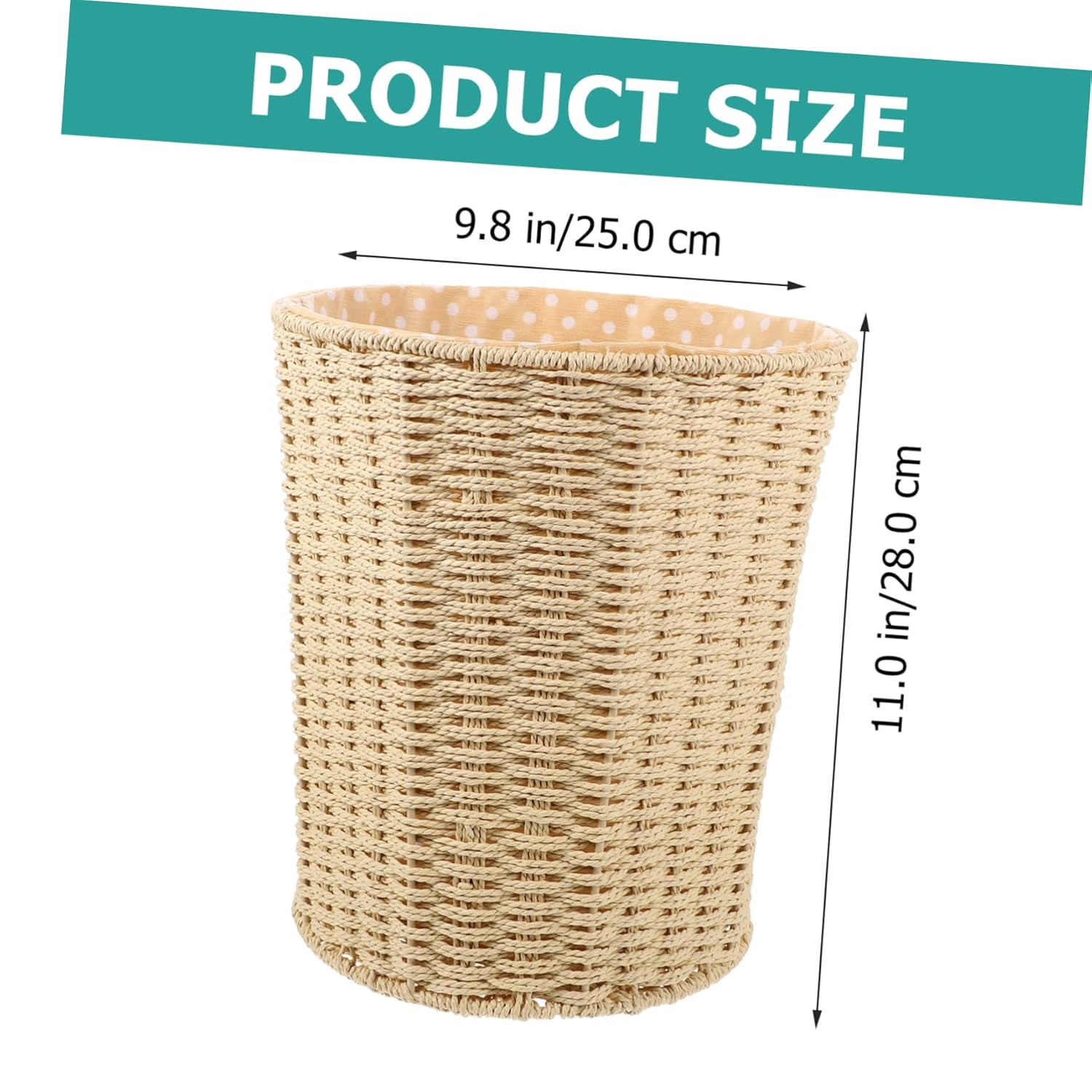 STOBAZA Cesta de basura de paja para tejer papeleras pequeñas cestas decorativas de cocina residuos de frutas cesta de almacenamiento de frutas de