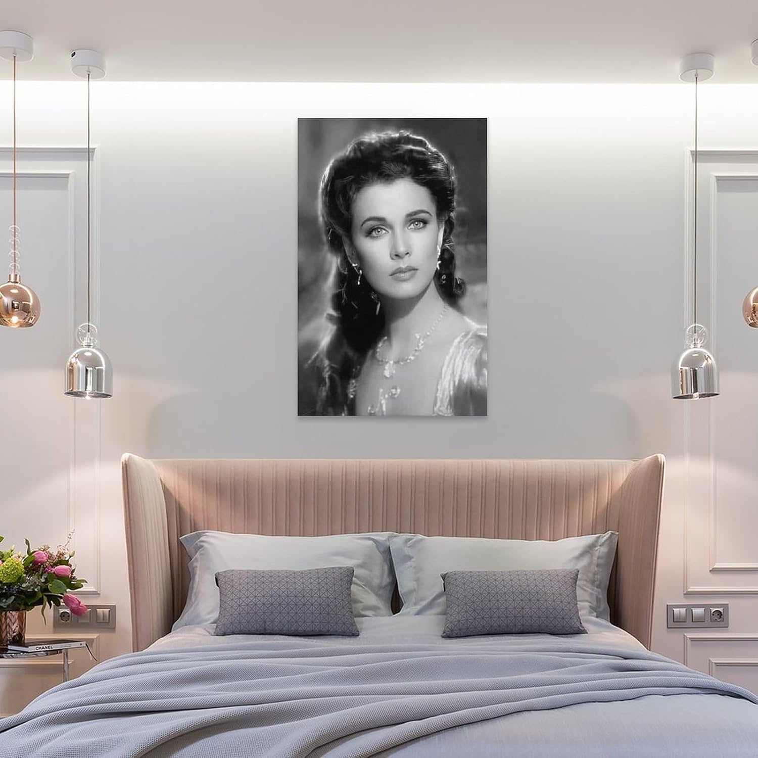 Vivien Leigh – Póster conmemorativo de actriz de cine famosa, 30 regalos, lienzo de pintura, arte de pared, impresiones de cuadros decorativos,