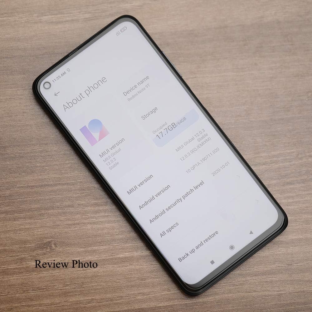 Ibywind Protector de pantalla para Redmi Note 9T 5G (6.53 pulgadas), con 2 piezas de vidrio templado, 1 protector de lente de cámara, 1 película de