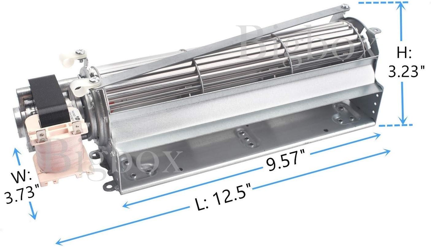 Adviace Soplador de chimenea de repuesto para Superior, Lennox, Monessen, Majestic, Astria, Martin, Vermont Castings, FBK-250, FBK-200, FBK-100,