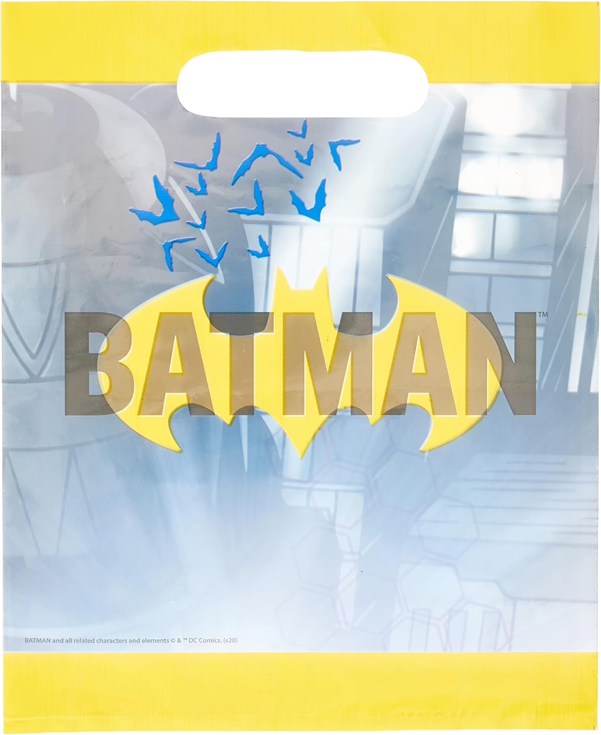 Batman – Bolsas de botín multicolor (paquete de 8), accesorio de superhéroe definitivo para cumpleaños y celebraciones