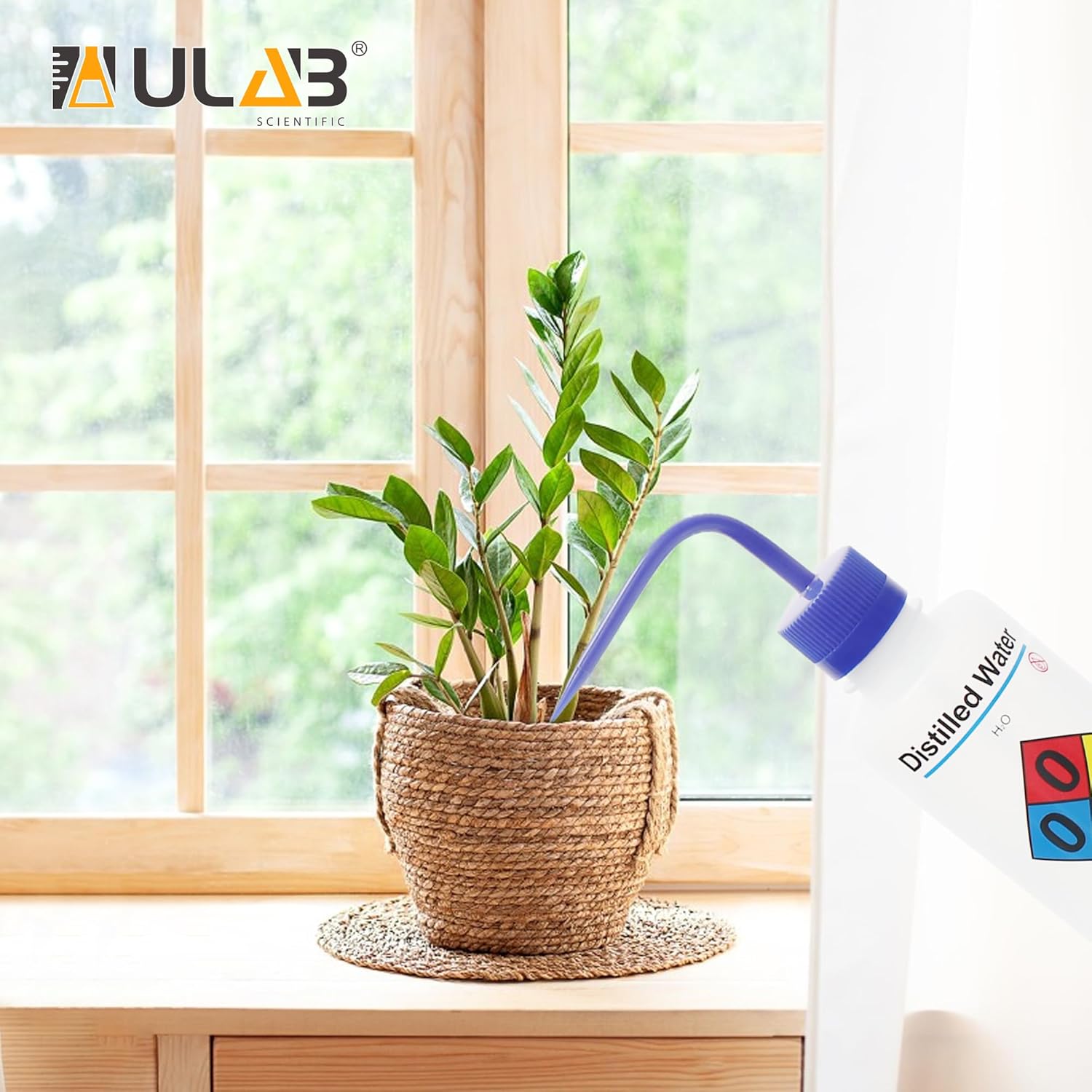 ULAB Juego de botellas de lavado científico, 1 de cada una para botellas de lavado de seguridad con ventilación automática de agua destilada y