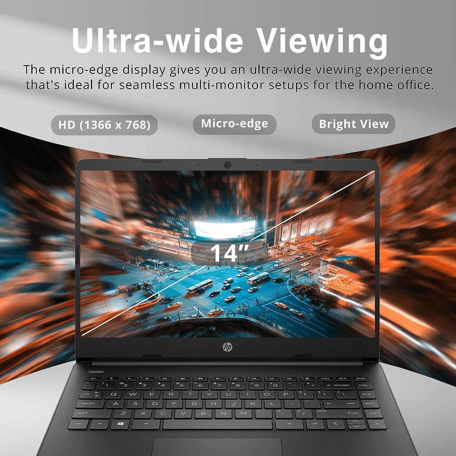 HP Premium Stream – Laptop BrightView HD de 14 pulgadas, Intel Celeron N4120, 4 GB de RAM, 64 GB eMMC, gráficos Intel UHD, cámara web HD, 1 año