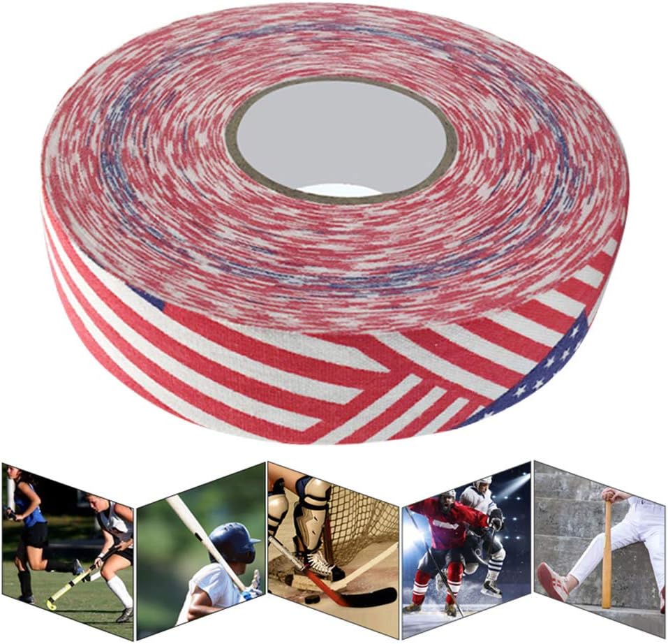 Cinta de lacrosse de 1.0 in x 82.0 ft, cinta protectora de hockey cinta de lacrosse cinta de agarre de hockey para palo de seguridad deportiva