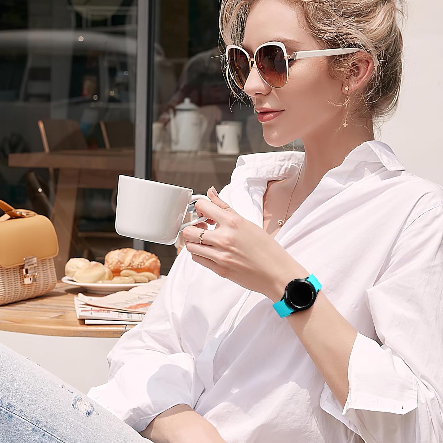 Lerobo Correa sin brecha compatible con Samsung Galaxy Watch 6 5 y 4 Band 1.732 in 1.575 inWatch 5 Pro Band 1.772 inGalaxy Watch 4 Classic 1.811 in