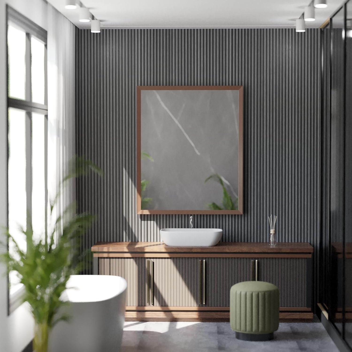 Oxdigi Papel tapiz de listones de madera para despegar y pegar, papel adhesivo autoadhesivo con efecto 3D, impermeable y extraíble, papel adhesivo