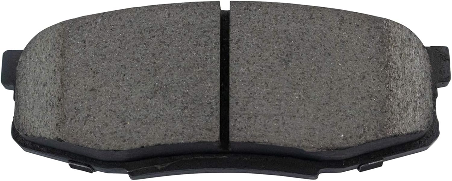 TRQ Pinzas de freno traseras Pastillas y rotores de cerámica compatibles con Sequoia 07-15 Tundra 2008-2015