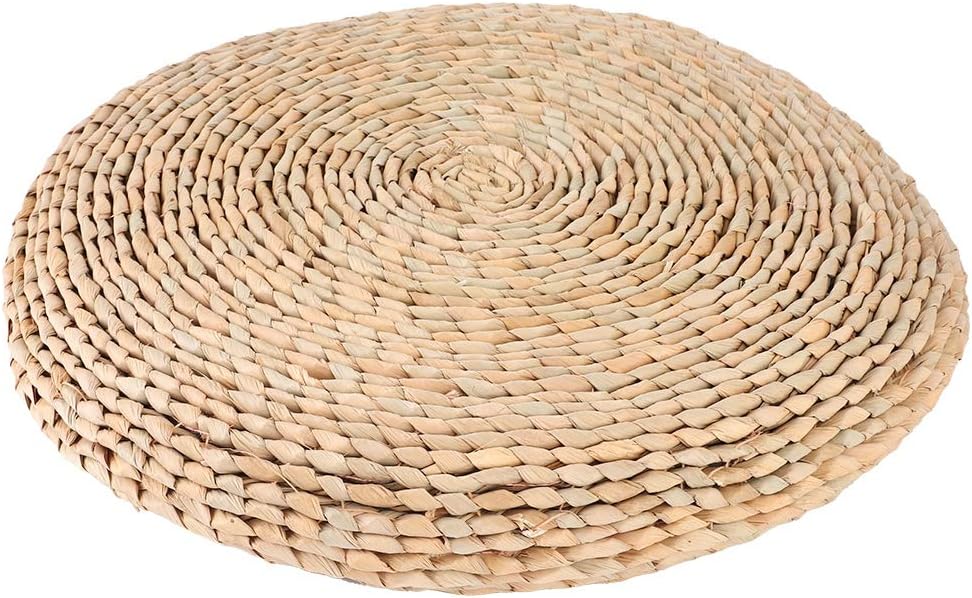 Fydun Cattail Hand8209Woven Pouf Tatami Seats Cushion for Balcony Bay Win Decoration Cattail Hand8209Woven Pouf Tatami for Family