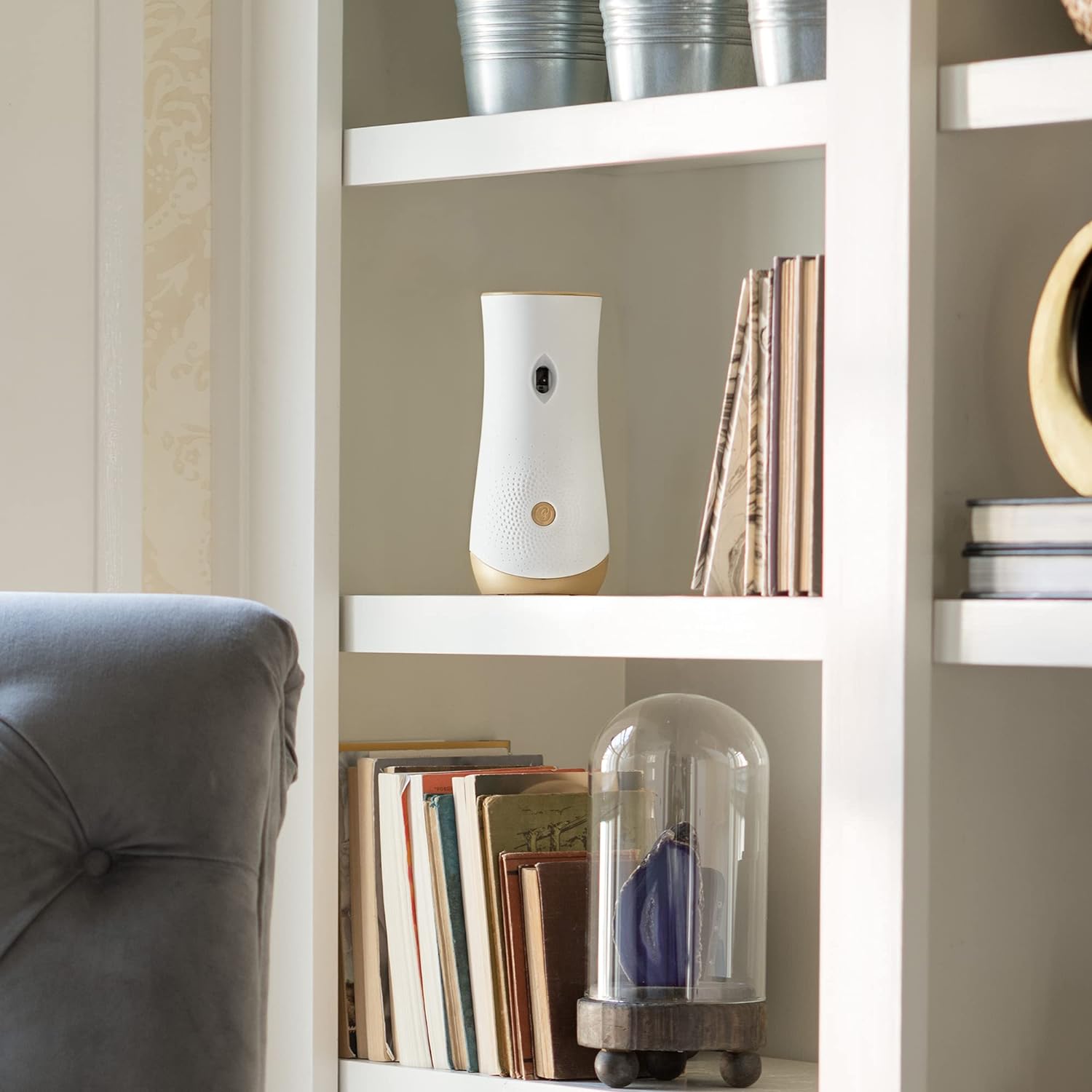 Glade Kit automático de repuesto y soporte de aerosol, ambientador para el hogar y el baño, Aqua Waves, 6.2 onzas